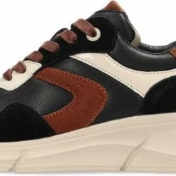 Mexx Dames Sneaker Jilou Black/Tan -dames-schoenen Verkoop 550x277 15