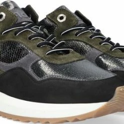 Floris Van Bommel 85351 Lage Sneakers - Leren Sneaker - Dames - Groen - Maat 41 -dames-schoenen Verkoop 550x279 3