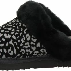 Warmbat Collie Dames Sloffen - Print Leopard Black - Maat 42 -dames-schoenen Verkoop 550x280 8