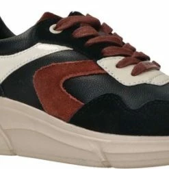 Mexx Dames Sneaker Jilou Black/Tan -dames-schoenen Verkoop 550x281 13