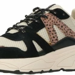 POSH By Poelman Sneaker - Vrouwen - Zwart/beige - Maat 37 -dames-schoenen Verkoop 550x286 2