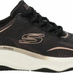 Skechers D'LUX FITNESS-PURE GLAM Dames Sneakers - Bruin - Maat 38 -dames-schoenen Verkoop 550x289 1