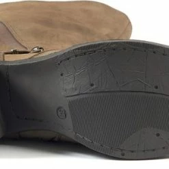 Gabylou - Laarzen Voor Brede Kuiten XXL - Model Marta - Taupe, Maat 39 -dames-schoenen Verkoop 550x301 4