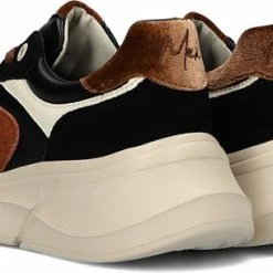 Mexx Dames Sneaker Jilou Black/Tan -dames-schoenen Verkoop 550x305 16