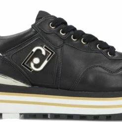 Liu Jo Maxi Wonder 01 Lage Sneakers - Leren Sneaker - Dames - Zwart - Maat 41 -dames-schoenen Verkoop 550x307 2