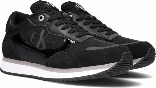 Calvin Klein Retro Runner 4 Lage Sneakers - Dames - Zwart - Maat 38 2 Calvin Klein Retro Runner 4 Lage Sneakers - Dames - Zwart - Maat 38 - Afbeelding 2