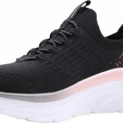 Skechers D'Lux Walker - Let It Glow Dames Sneakers - Black - Maat 38 -dames-schoenen Verkoop 550x314 1