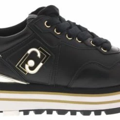 Liu Jo Maxi Wonder 01 Lage Sneakers - Leren Sneaker - Dames - Zwart - Maat 41 -dames-schoenen Verkoop 550x317 2