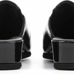 Rohde Vrouwen Leren Harde Zool Pantoffels / Open Sloffen - 6142 - Zwart - Maat 38 -dames-schoenen Verkoop 550x317 8