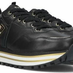 Liu Jo Maxi Wonder 01 Lage Sneakers - Leren Sneaker - Dames - Zwart - Maat 41 -dames-schoenen Verkoop 550x320