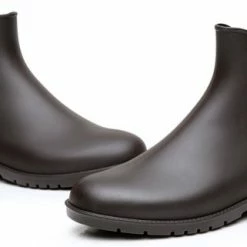 Geweo Regenlaarzen - Wellington Chelsea Laarzen - Kerstmis - Kerstfeest - Christmas Gift - Middelhoge Schoen - Kort Boots - Waterdichte - Dames - Bruin - Maat 39 -dames-schoenen Verkoop 550x321 11