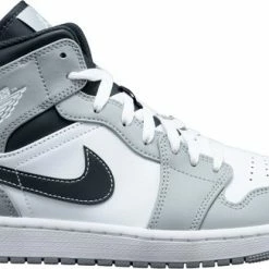 Nike Air Jordan 1 Mid Light Smoke Grey Anthracite 554724-078 Maat 40 Grijs