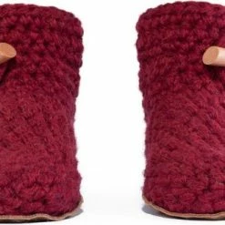 Kingdom Of Wow - Sloffen Hoog Unisex Wol Wine Rood Maat 42/43 - Handgemaakt -dames-schoenen Verkoop 550x328 12