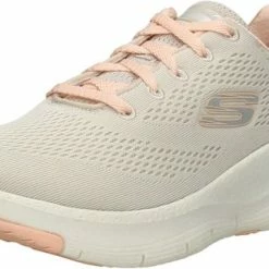 Skechers Arch Fit - Big Appeal Dames Sneakers - Natural/Coral - Maat 37 -dames-schoenen Verkoop 550x328 2