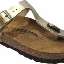 Birkenstock - Dames Sandalen Gizeh BS Gold (regular) - Goud - Maat 40 -dames-schoenen Verkoop 550x328