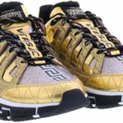 Versace Sneaker Vitello Laminato+Tessu Dames Maat 38½ Metallic -dames-schoenen Verkoop 550x330 2