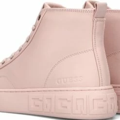 Guess - Maat 36 - Invyte Hoge Sneakers - Leren Sneaker - Dames - Roze -dames-schoenen Verkoop 550x334 10