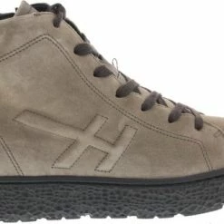 Hartjes Vrouwen Suède Hoge Sneakers / Damesschoenen 172.1422 - Beige - Maat 38