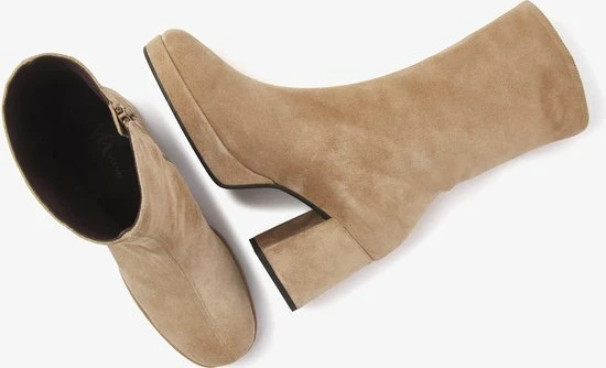 VIA VAI Lilla Seven Enkellaarsjes Dames - Beige - Maat 39 4 VIA VAI Lilla Seven Enkellaarsjes Dames - Beige - Maat 39 - Afbeelding 4