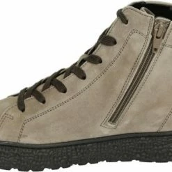Hartjes Vrouwen Suède Hoge Sneakers / Damesschoenen 172.1422 - Beige - Maat 41