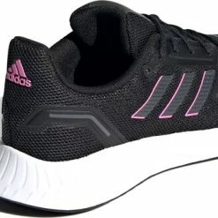 Adidas Runfalcon 2.0 Dames Sneakers - Core Black/Grey Six/Screaming Pink - Maat 40 2/3 -dames-schoenen Verkoop 550x337 5