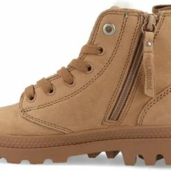 Palladium PAMPA HI ZIP WL - Volwassenen VeterlaarzenHalf-hoge Schoenen - Kleur: Taupe - Maat: 39 -dames-schoenen Verkoop 550x338 2