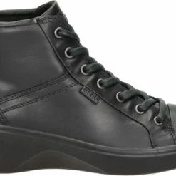 Ecco Soft 7 Wedge Dames Veterboot - Zwart - Maat 43