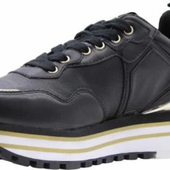 Liu Jo Maxi Wonder 01 Lage Sneakers - Leren Sneaker - Dames - Zwart - Maat 41 -dames-schoenen Verkoop 550x343 2