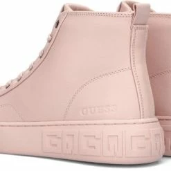 Guess - Maat 36 - Invyte Hoge Sneakers - Leren Sneaker - Dames - Roze -dames-schoenen Verkoop 550x347 6