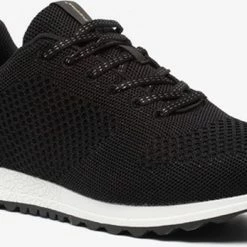 Hush Puppies Dames Sneakers - Zwart - Maat 42 - Uitneembare Zool