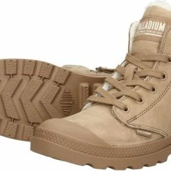 Palladium PAMPA HI ZIP WL - Volwassenen VeterlaarzenHalf-hoge Schoenen - Kleur: Taupe - Maat: 39 -dames-schoenen Verkoop 550x355 10