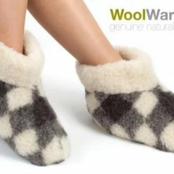 WoolWarmers Dolly Unisex Wollen Sloffen - Bruin - Maat 39 -dames-schoenen Verkoop 550x355 3