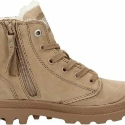 Palladium PAMPA HI ZIP WL - Volwassenen VeterlaarzenHalf-hoge Schoenen - Kleur: Taupe - Maat: 39 -dames-schoenen Verkoop 550x364 3