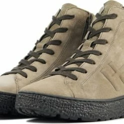 Hartjes Vrouwen Suède Hoge Sneakers / Damesschoenen 172.1422 - Beige - Maat 38 -dames-schoenen Verkoop 550x365 4