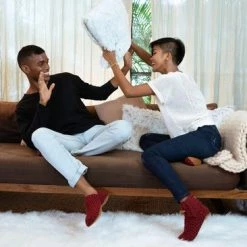 Kingdom Of Wow - Sloffen Hoog Unisex Wol Wine Rood Maat 42/43 - Handgemaakt -dames-schoenen Verkoop 550x366 144