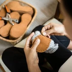 Kingdom Of Wow - Sloffen Hoog Unisex Wol Wine Rood Maat 42/43 - Handgemaakt -dames-schoenen Verkoop 550x366 146