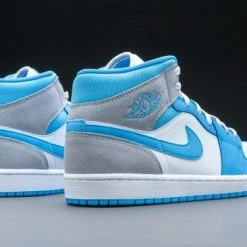Nike Air Jordan 1 Mid SE, University Blue Grey, DX9276-100, EUR 43 -dames-schoenen Verkoop 550x366 5