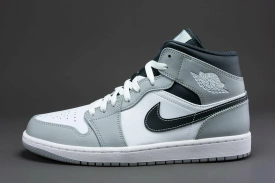 Nike Air Jordan 1 Mid Light Smoke Grey Anthracite 554724-078 Maat 40 Grijs 6 Nike Air Jordan 1 Mid Light Smoke Grey Anthracite 554724-078 Maat 40 Grijs - Afbeelding 6