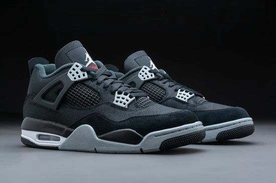 Nike Air Jordan 4 Retro SE Black Canvas DH7138-006 Maat 46 ZWART 4 Nike Air Jordan 4 Retro SE Black Canvas DH7138-006 Maat 46 ZWART - Afbeelding 4
