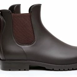 Geweo Regenlaarzen - Wellington Chelsea Laarzen - Kerstmis - Kerstfeest - Christmas Gift - Middelhoge Schoen - Kort Boots - Waterdichte - Dames - Bruin - Maat 39 -dames-schoenen Verkoop 550x367 36