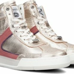 Shabbies Amsterdam Shabbies 102020094 Hoge Sneakers - Leren Sneaker - Dames - Goud - Maat 41 -dames-schoenen Verkoop 550x370 7