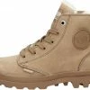 Palladium PAMPA HI ZIP WL - Volwassenen VeterlaarzenHalf-hoge Schoenen - Kleur: Taupe - Maat: 39