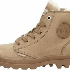 Palladium PAMPA HI ZIP WL - Volwassenen VeterlaarzenHalf-hoge Schoenen - Kleur: Taupe - Maat: 39