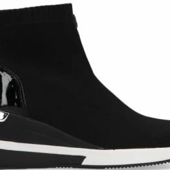 Michael Kors Skyler Dames Sneakers - Zwart - Maat 38 -dames-schoenen Verkoop 550x377