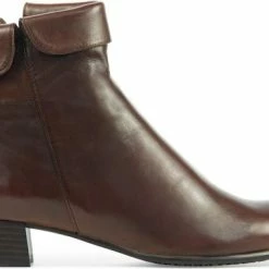 Everybody Enkellaarsjes Dames / Laarzen / Damesschoenen - Leer - 49146 - Bruin - Maat 39