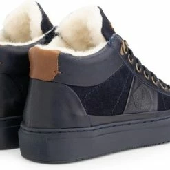 NoGRZ P.DaCortona Hoge Leren Damessneakers - Gevoerde Veterschoenen - Blauw Leer - Maat 38 12 NoGRZ P.DaCortona Hoge Leren Damessneakers - Gevoerde Veterschoenen - Blauw Leer - Maat 38 -dames-schoenen Verkoop 550x379 9