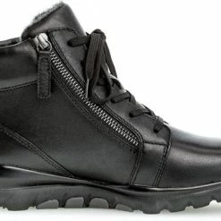 Gabor Rollingsoft Sensitive 96.868.57 - Dames Rollende Wandelsneaker - Zwart - Maat 40 (EU) 6.5 (UK)