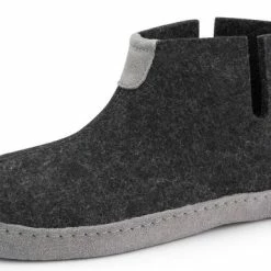 Travelin' Stay-Home Dames Hoge Sloffen - Wollen Pantoffels - Suede Zool - Grijs - Maat 42 -dames-schoenen Verkoop 550x384 10
