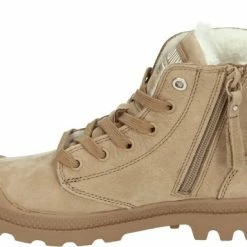 Palladium PAMPA HI ZIP WL - Volwassenen VeterlaarzenHalf-hoge Schoenen - Kleur: Taupe - Maat: 39 -dames-schoenen Verkoop 550x384 2