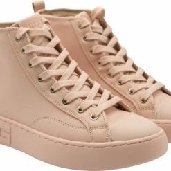 Guess - Maat 36 - Invyte Hoge Sneakers - Leren Sneaker - Dames - Roze -dames-schoenen Verkoop 550x392 4